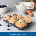 Mainstays 6-Cup Nonstick Steel Muffin Pan, 2.9" Cup, Gray, 1 Count - Image 6