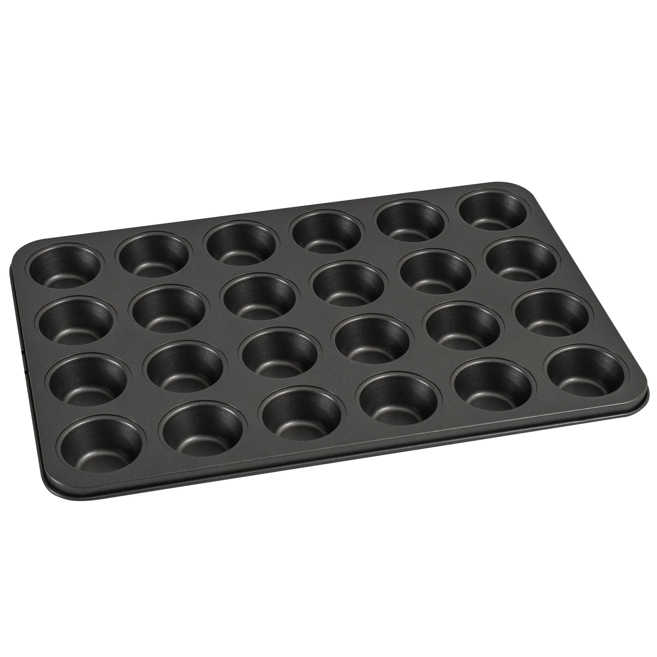 Mainstays-24-Cavity-Mini-Muffin-Pan-Non-Stick-Bakeware-1-8-inch-Diameter-Cups-Gray-Carbon-Steel_bf4f0ae1-c9ac-4686-a4f1-279b3cd69707.0a4010fb0924f28974a9d8fea2abfe57 Mainstays 24 Cavity Mini Muffin Pan, Non-Stick Bakeware,1.8 inch Diameter Cups,Gray,Carbon Steel