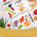 𝐁𝐏𝐀-𝐅𝐫𝐞𝐞 Cutting Boards for Kitchen - Plastic Cutting Board Set of 3, Dishwasher Safe Cutting Boards with Juice Grooves, Thick Chopping Boards for Meat, Veggies, Fruits, Non-Slip (Black) - Image 5